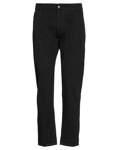 OUT/FIT Pantalon Noir 97% Coton, 3% Élasthanne