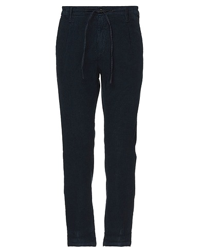 DANIELE ALESSANDRINI HOMME Casual trouser Midnight blue 100% Cotton