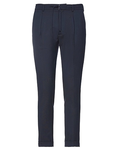 PAOLO PECORA Casual trouser Midnight blue 53% Polyester, 44% Wool, 3% Elastane