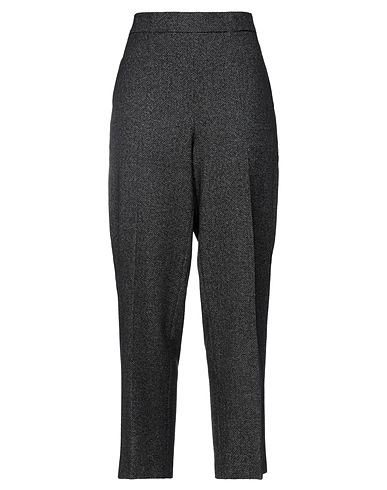 ERIKA CAVALLINI Casual trouser Black 47% Cotton, 37% Wool, 13% Polyamide, 3% Other Fibres