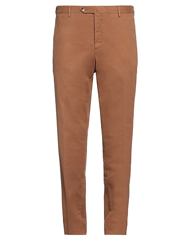 PT Torino Casual trouser Camel 55% Cotton, 42% Modal, 3% Elastane