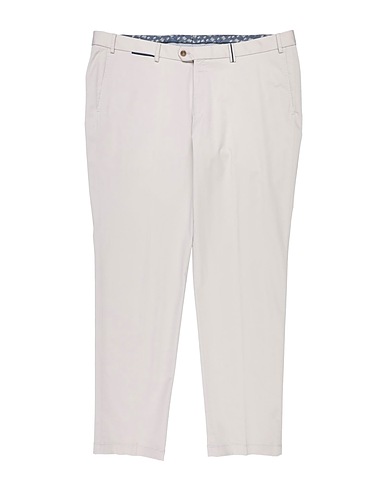 HILTL Casual trouser Light grey 97% Cotton, 3% Elastane