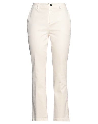 DEPARTMENT 5 Casual trouser Ivory 98% Cotton, 2% Elastane