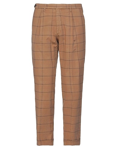 MICHAEL COAL Casual pants Brown 65% Cotton, 33% Polyester, 2% Elastane