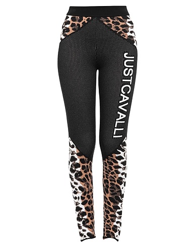 JUST CAVALLI Leggings Black 70% Viscose, 30% Polyester
