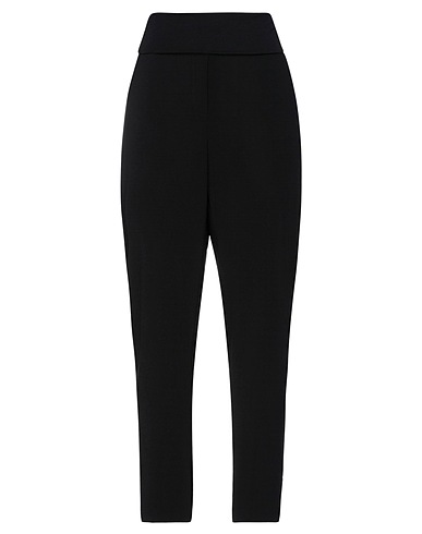 MANILA GRACE Casual trouser Black 88% Polyester, 12% Elastane, Cotton