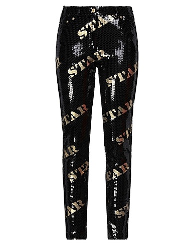 MOSCHINO Casual trouser Black 96% Polyester, 4% Elastane