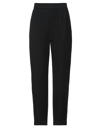 BLANCHE Casual trouser Black 68% Polyester, 29% Viscose, 3% Elastane