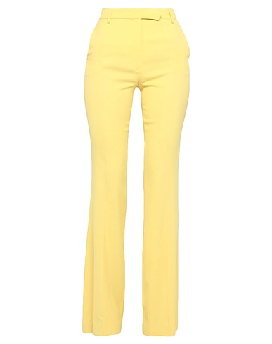 TRUE ROYAL Casual trouser Yellow 97% Viscose, 3% Elastane