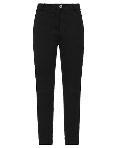 LE STREGHE Pantalone Nero 97% Cotone, 3% Elastan