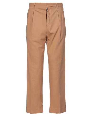 ROBERTO COLLINA Casual pants Camel 80% Wool, 19% Nylon, 1% Elastane