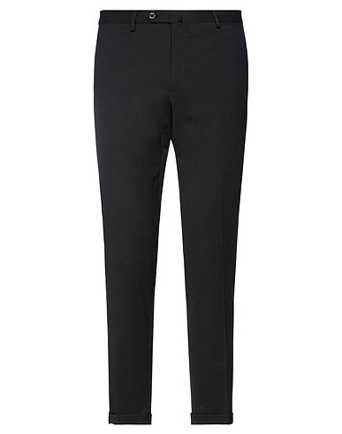 SANTANIELLO パンツ ブラック ポリエステル 54% / ウール 44% / ポリウレタン 2%