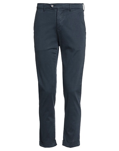 0/ZERO CONSTRUCTION Casual trouser Midnight blue 97% Cotton, 3% Elastane