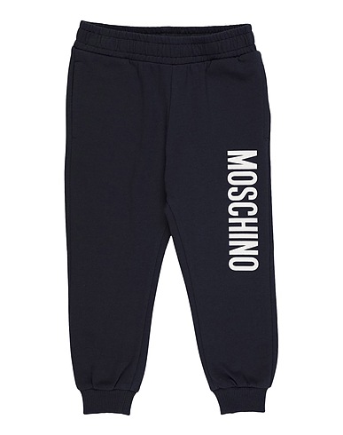 MOSCHINO KID Casual trouser Midnight blue 97% Cotton, 3% Elastane