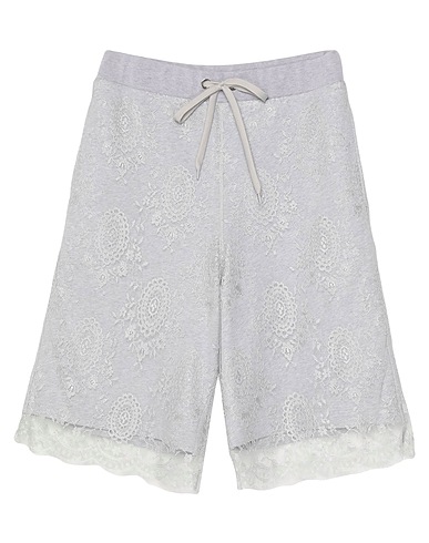 BURBERRY Shorts & Bermuda Light grey 100% Cotton, Elastane, Polyamide