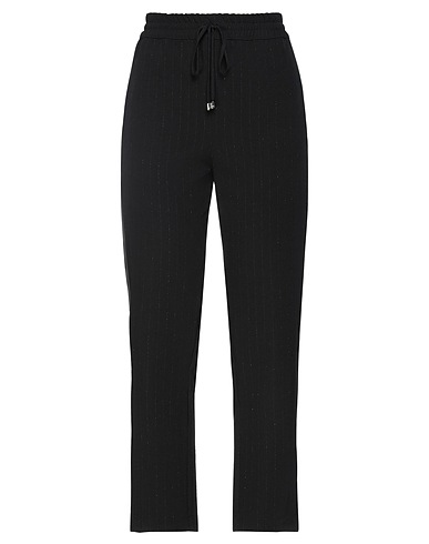 PATRIZIA PEPE Casual trouser Black 88% Polyester, 12% Elastane