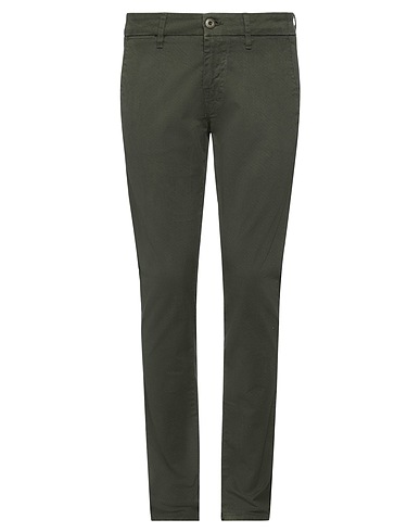 GUESS Casual trouser Military green 98% Cotton, 2% Elastane