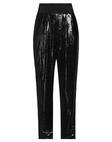 P.A.R.O.S.H. Casual pants Black 85% Polyester, 15% Polyamide