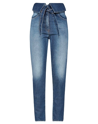VICOLO Denim pants Blue 100% Organic cotton
