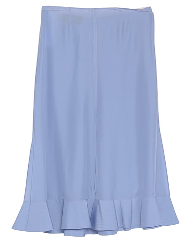 ROCHAS Midi skirt Sky blue 100% Silk
