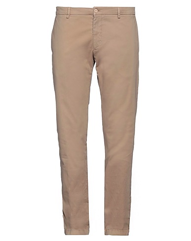 MARTIN ZELO Casual trouser Beige 98% Cotton, 2% Elastane