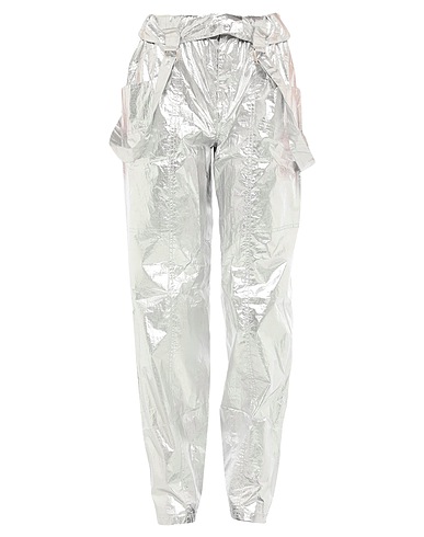 ISABEL MARANT Casual trouser Silver 100% Cotton