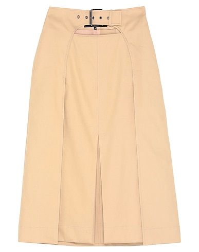 ROCHAS Midi skirt Beige 100% Cotton