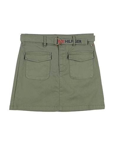 TOMMY HILFIGER Gonna Verde militare 97% Cotone, 3% Elastan
