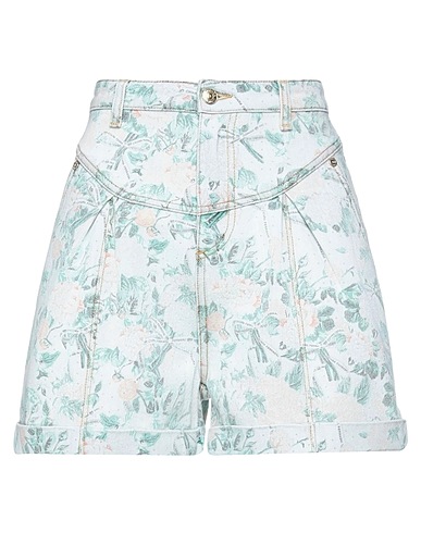 CHIARA FERRAGNI Denim shorts Green 100% Cotton