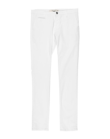 SIVIGLIA Casual trouser White 98% Cotton, 2% Elastic fibres