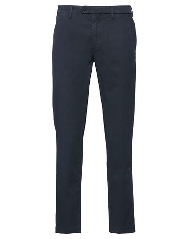 MICHAEL COAL Casual pants Navy 97% Cotton, 3% Elastane