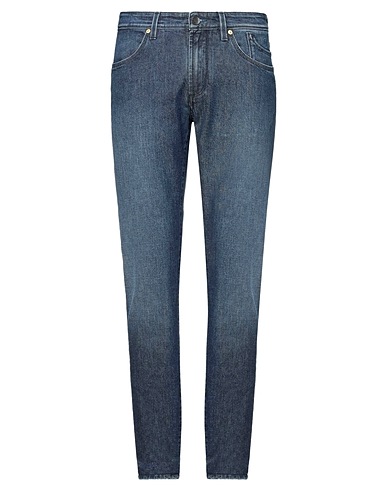 JECKERSON Denim trousers Blue 98% Cotton, 2% Elastane