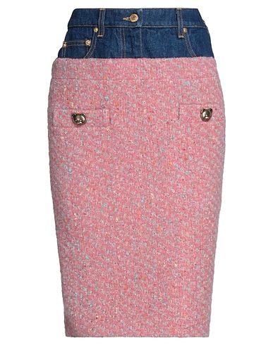 MOSCHINO Midi skirt Antique rose 53% Virgin Wool, 38% Cotton, 7% Polyester, 2% Acrylic