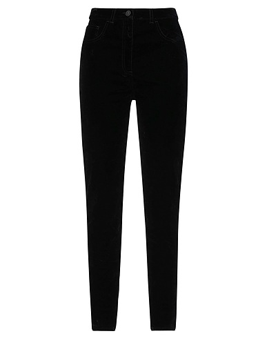 ELISABETTA FRANCHI Pantalone Nero 63% Cotone, 23% Poliestere, 12% Poliammide, 2% Elastan