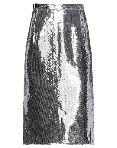 N°21 Midi skirt Silver 100% Polyester