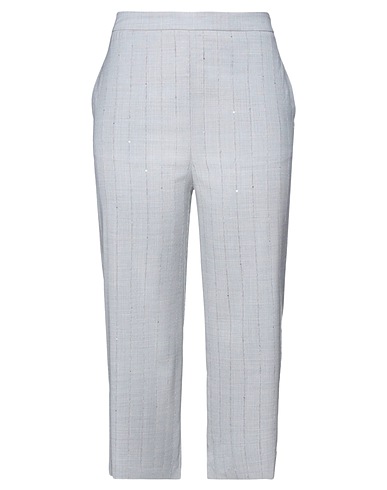 FABIANA FILIPPI Casual trouser Light grey 98% Merino Wool, 2% Synthetic fibers, Silk, Cashmere, Alpaca wool