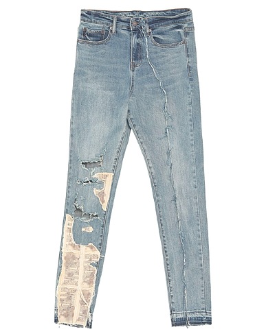 VAL. KRISTOPHER Denim pants Blue 99% Cotton, 1% Elastane