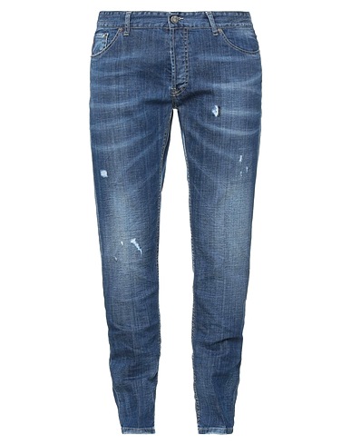 PMDS PREMIUM MOOD DENIM SUPERIOR Denim trousers Blue 98% Cotton, 2% Elastane
