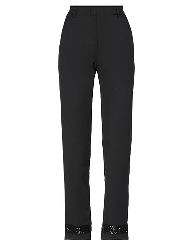 NO SECRETS Casual trouser Black 95% Polyester, 5% Elastane