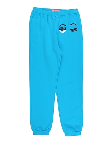 CHIARA FERRAGNI Casual trouser Azure 100% Cotton
