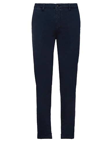 LABORATORI ITALIANI Casual pants Midnight blue 98% Cotton, 2% Elastane