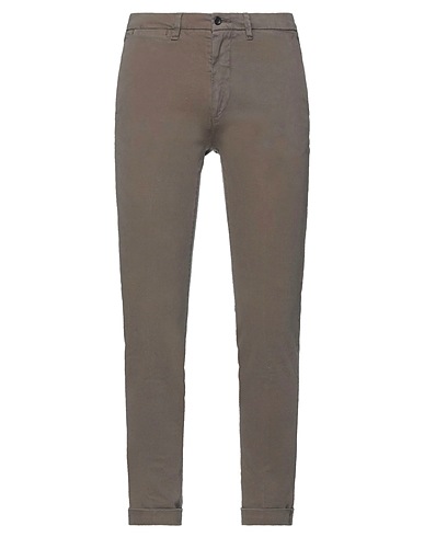 LABORATORI ITALIANI Casual pants Khaki 98% Cotton, 2% Elastane