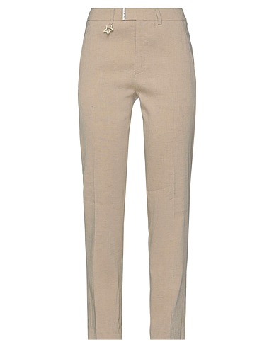 LORENA ANTONIAZZI Casual trouser Sand 73% Linen, 26% Viscose, 1% Elastane