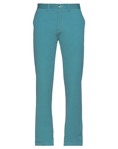 BEN SHERMAN Casual trouser Deep teal 97% Organic cotton, 3% Elastane