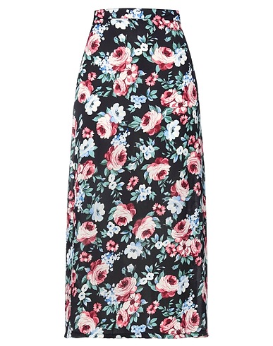 SEXY WOMAN Midi skirt Black 100% Polyester