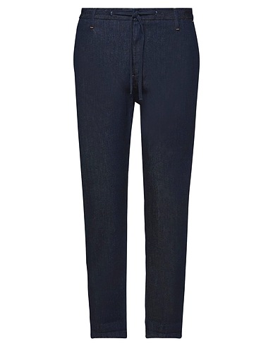 DANIELE ALESSANDRINI HOMME Denim trousers Blue 98% Cotton, 2% Elastane