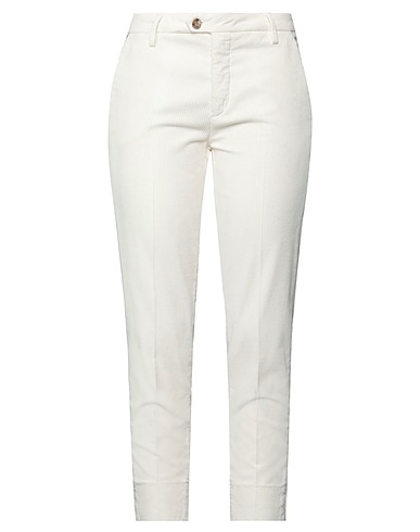 BONHEUR Pantalone Avorio 97% Cotone, 3% Elastan