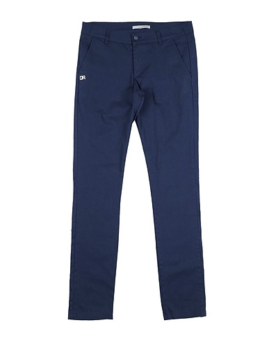 DANIELE ALESSANDRINI Casual trouser Midnight blue 97% Cotton, 3% Elastane