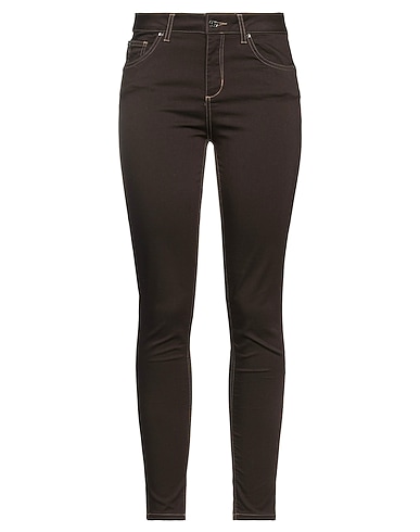LIU •JO Casual trouser Chocolate brown 67% Cotton, 29% Polyester, 4% Elastane