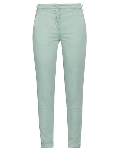 JACOB COHЁN Casual trouser Sage green 57% Cotton, 40% Lyocell, 3% Elastane